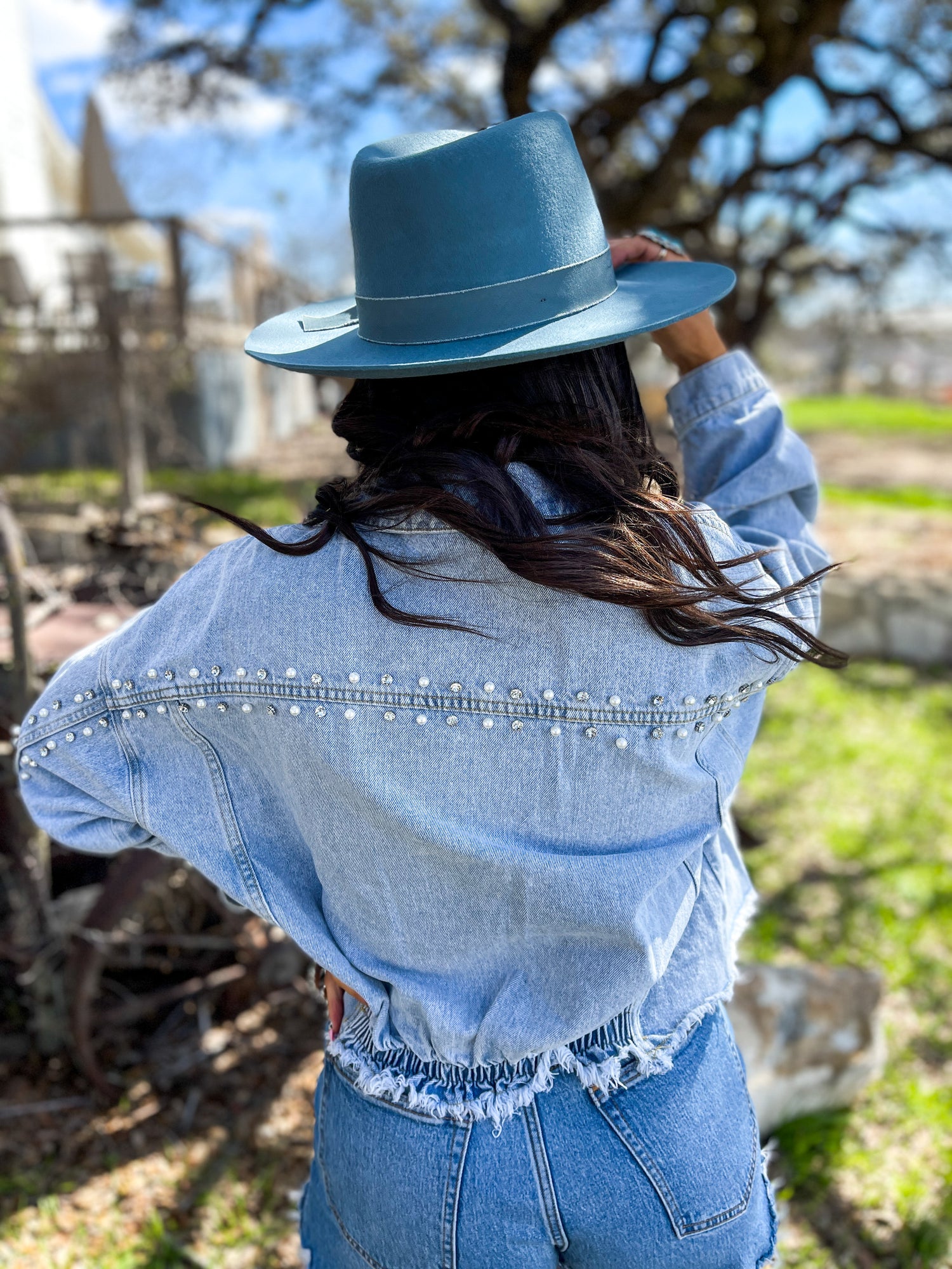 Denim + Diamonds Jacket  FINAL SALE – The Wild Sparrow